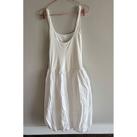 Zara Womens Sleeveless Round Neck Balloon Tank Midi Dress White Size M - Picture 7 of 10
